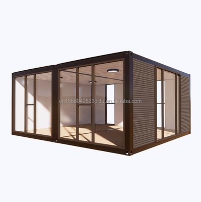 Casa de contêineres de aço pré-fabricada de 2 quartos para aplicação de shopping