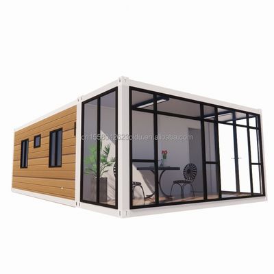 Casa de Contêineres Modernos Expansíveis de 20 pés para Carport Prefabricado Painel de Sandwich Móvel de Aço Material Hotel Restaurante Bar