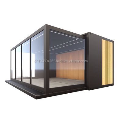 Estrutura principal Tubos quadrados de aço galvanizado 20ft 40ft Casa de contêiner de transporte extensivel para dois quartos na Austrália