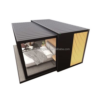 Wave Sandwich Panel 20ft Container Casa de café para estilo de design moderno no Eu Expansion Garden Hotel