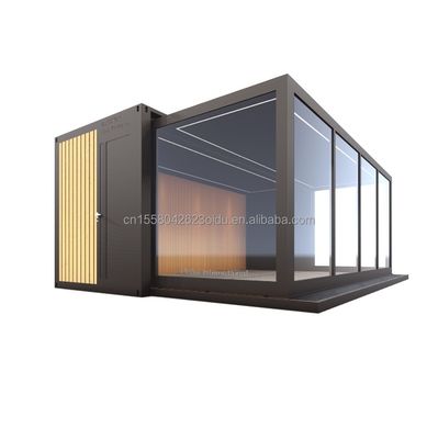 Wave Sandwich Panel 20ft Container Casa de café para estilo de design moderno no Eu Expansion Garden Hotel