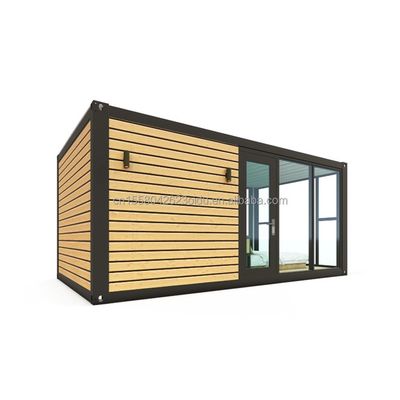Cores personalizadas Luxo Moderno Pequena Casa de Madeira Prefabricada de 20 pés 40 pés Container Móvel de Aço Leve Casa Prefabricada Apartamento para Outdoor