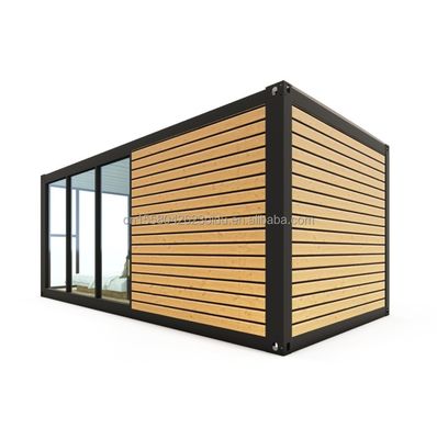 Cores personalizadas Luxo Moderno Pequena Casa de Madeira Prefabricada de 20 pés 40 pés Container Móvel de Aço Leve Casa Prefabricada Apartamento para Outdoor