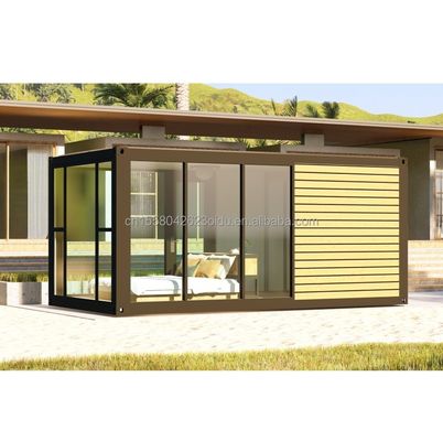Cores personalizadas Luxo Moderno Pequena Casa de Madeira Prefabricada de 20 pés 40 pés Container Móvel de Aço Leve Casa Prefabricada Apartamento para Outdoor