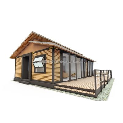 Triângulo de Design Moderno Combinado Flat Pack de Aço e Casa de Contêiner de Madeira Expansível para Aplicação ao Ar Livre 20ft ou 40f