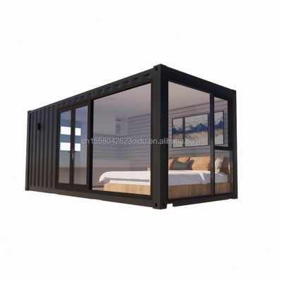 50/75/100mm Wave Sandwich Panel Parede Moderna 20ft EU pré-fabricada Casas de contêineres Casa de madeira Jardim independente Apartamento para hotel