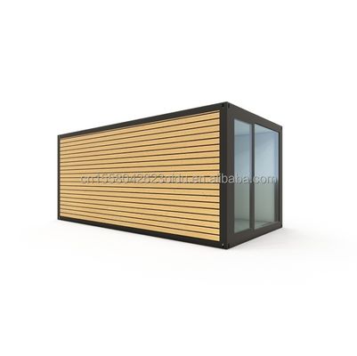 Casa de contêineres de hotel de aço leve de 20 pés com 50/75/100mm Wave Sandwich Panel Wall