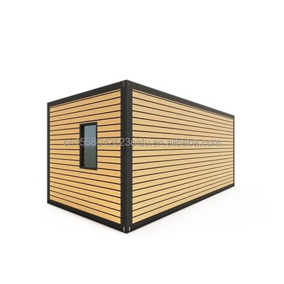 Casa de contêineres de hotel de aço leve de 20 pés com 50/75/100mm Wave Sandwich Panel Wall