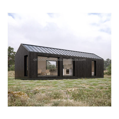 20ft 40ft Container de montagem rápida para escritório temporário Hotel Casas de madeira do quadro de aço galvanizado de aço flexão 180g