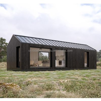 20ft 40ft Container de montagem rápida para escritório temporário Hotel Casas de madeira do quadro de aço galvanizado de aço flexão 180g