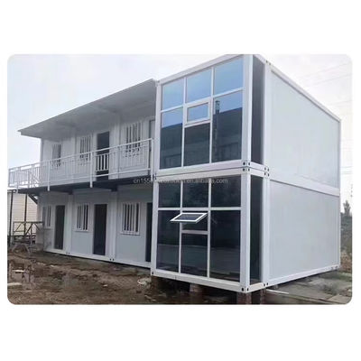 Escritório de contêineres modulares de casa de cores personalizadas para estilo luxuoso Casa de contêineres integrada mini prefabricada de 20 pés