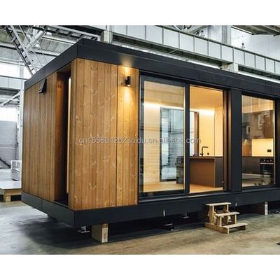 Moderno da UE 20ft Assemblagem rápida Casas de madeira Container Hotel Loja para escritório em cores personalizadas