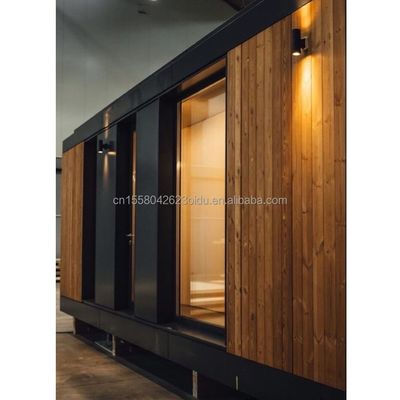 20ft Mobile Home Garden Studio pré-fabricado Casa de contêiner de aço personalizável com parede 50/75/100mm Wave Sandwich Panel
