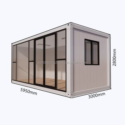Edifício de escritórios em estilo de design moderno para hotel resort feito de estrutura de aço pré-fabricada e casa de contêineres de painéis de sanduíche