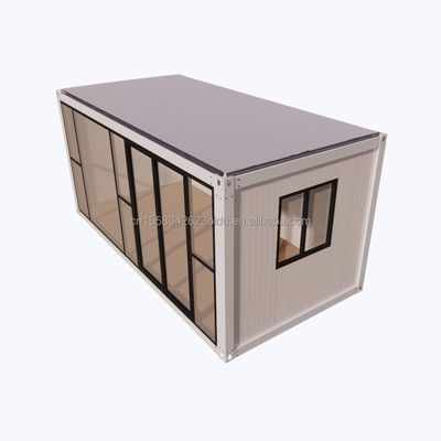 Edifício de escritórios em estilo de design moderno para hotel resort feito de estrutura de aço pré-fabricada e casa de contêineres de painéis de sanduíche