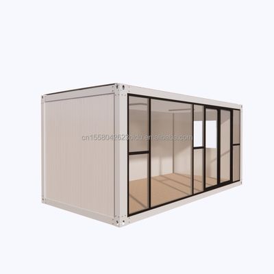 Edifício de escritórios em estilo de design moderno para hotel resort feito de estrutura de aço pré-fabricada e casa de contêineres de painéis de sanduíche