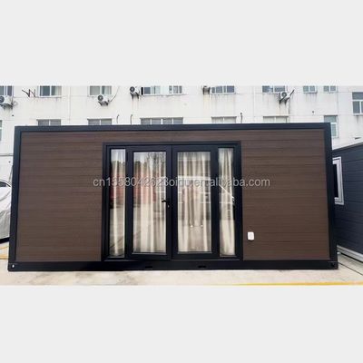 EU 20ft Casas de madeira Casas pré-fabricadas Estrutura de aço galvanizado Casas pré-fabricadas modernas de luxo para cores personalizadas