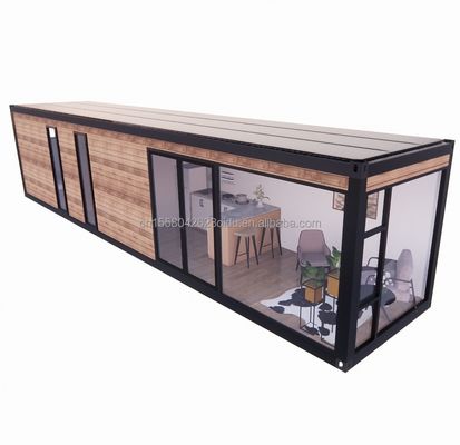 Hotel 40ft Garden Casa Móvel Estúdio de Madeira Container Flat Casa de Café com Modelo 3D e desenhos CAD no Garden Hotel