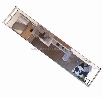 Hotel 40ft Garden Casa Móvel Estúdio de Madeira Container Flat Casa de Café com Modelo 3D e desenhos CAD no Garden Hotel