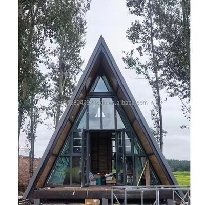 Casas Triangulares Modernas Casas de Kit Casas Modulares Casa Container Casa de Um Quadro Camper de Madeira Hotel Casa com Cor Personalizada
