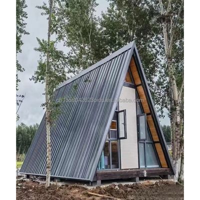 Casas Triangulares Modernas Casas de Kit Casas Modulares Casa Container Casa de Um Quadro Camper de Madeira Hotel Casa com Cor Personalizada