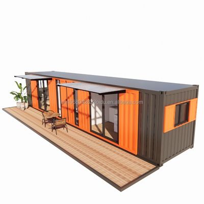 40FT Container Apartamento Modular Casas de madeira acabadas Personalizadas Cor Independente Estudante Apartamento Casa Prefabricada