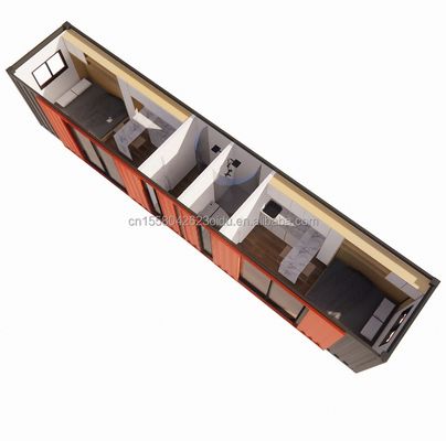 40FT Container Apartamento Modular Casas de madeira acabadas Personalizadas Cor Independente Estudante Apartamento Casa Prefabricada