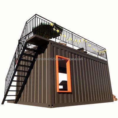 Aplicação ao ar livre Container de restaurante de aço pré-fabricado Loja com design moderno e alumínio de liga de janelas 20ft ou 40ft