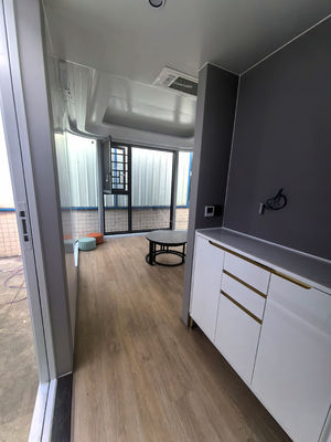 Moderno Design Sandwich Panel Porta Modular Casa Móvel na União Europeia com 20 Ft Prefabricated Flat Packaging Container