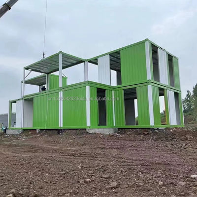 10ft 20ft Container de transporte de aço Casa pré-fabricada Loja Bar Oficina Casa Quarto de dormir Hotel 40ft Tamanho com painel de sanduíche