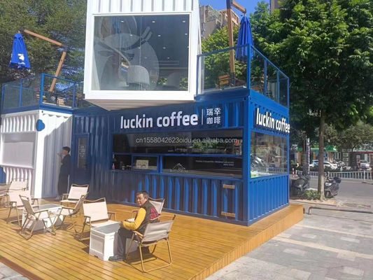 10ft 20ft Container de transporte de aço Casa pré-fabricada Loja Bar Oficina Casa Quarto de dormir Hotel 40ft Tamanho com painel de sanduíche