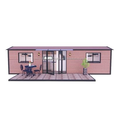 Tubos quadrados de aço galvanizado Estrutura principal e janelas de liga de alumínio para casas de contentores de luxo usadas em hotéis de villas