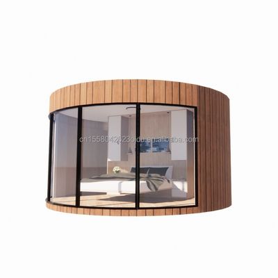 Modernas casas de madeira pré-fabricadas da União Europeia com tubos quadrados de aço galvanizado como estrutura principal e cor personalizada