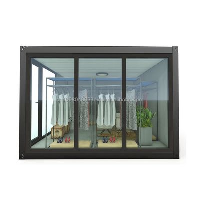 Janela de alumínio de liga de luxo Moderno gabinete de visualização de oficina de madeira para apartamento ou casa de férias Solução de armazenamento