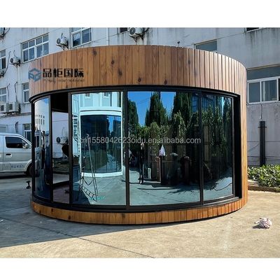 Modernas casas de madeira pré-fabricadas da União Europeia com tubos quadrados de aço galvanizado como estrutura principal e cor personalizada