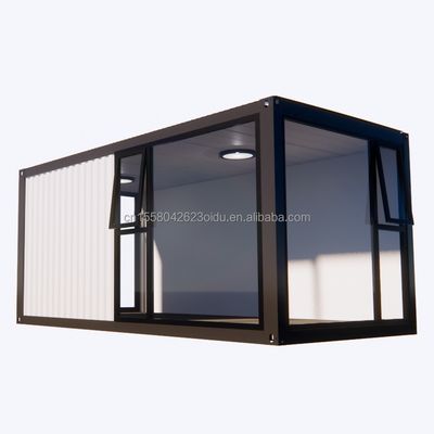 Container de arquitetura de painel de sanduíche de embalagem plana convenientemente portátil para loja de conveniência de bar de café ou acampamento
