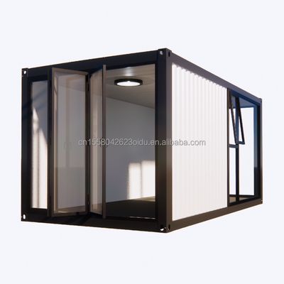 Container de arquitetura de painel de sanduíche de embalagem plana convenientemente portátil para loja de conveniência de bar de café ou acampamento