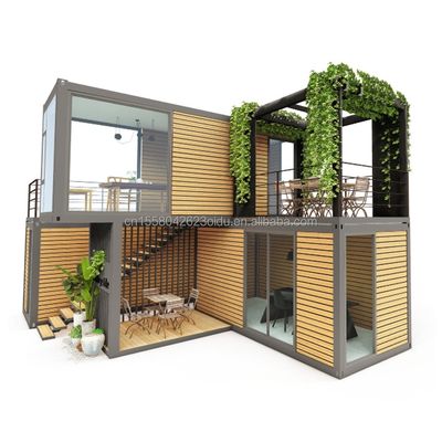 Container Desmontável 20ft Luxury Modular Prefabricated Container House para Design de Hotel Moderno e Container de Luxo dobrável