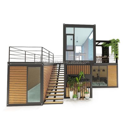 Container Desmontável 20ft Luxury Modular Prefabricated Container House para Design de Hotel Moderno e Container de Luxo dobrável