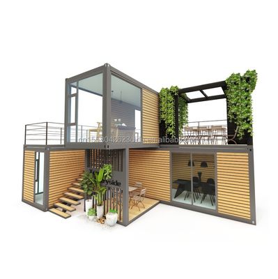 Container Desmontável 20ft Luxury Modular Prefabricated Container House para Design de Hotel Moderno e Container de Luxo dobrável