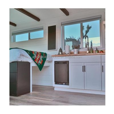 Tubos quadrados de aço galvanizado padrão australiano Design chinês 20ft Casa pré-fabricada de jardim Um quarto Um banheiro