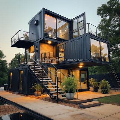 Loja de estruturas de aço da família 20ft/40ft UE Luxury Modern Design Casa pré-fabricada com cozinha banheiro Um quarto