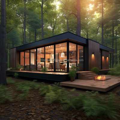 Loja de estruturas de aço da família 20ft/40ft UE Luxury Modern Design Casa pré-fabricada com cozinha banheiro Um quarto