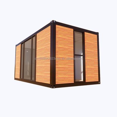 Tubos de aço galvanizado Quadrado Casas de contêineres para parque Grill Loja Escritório Mobile Assembléia portátil Bar de café Casa de madeira