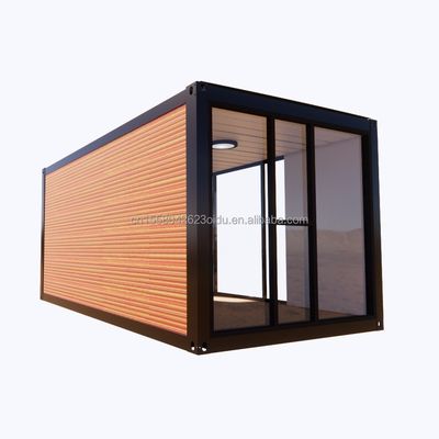 Tubos de aço galvanizado Quadrado Casas de contêineres para parque Grill Loja Escritório Mobile Assembléia portátil Bar de café Casa de madeira