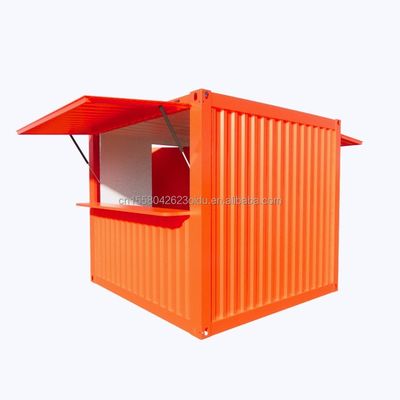 Moderno design painel de sanduíche Container de embalagem plana transporte móvel modular Casa ondulada para café ou bar de contêineres