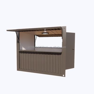 Moderno design painel de sanduíche Container de embalagem plana transporte móvel modular Casa ondulada para café ou bar de contêineres