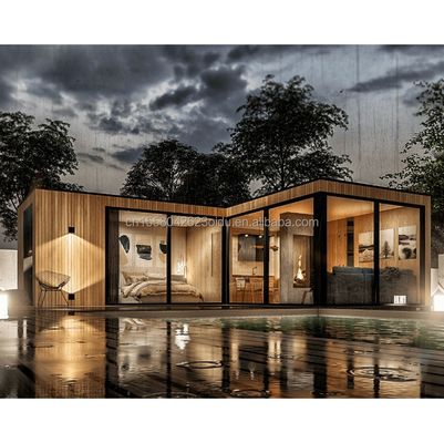 Casa de contêineres pré-fabricada de embalagem plana de 20 pés padrão da UE com dobragem de aço galvanizado 180g Sala triangular em estrutura de aço