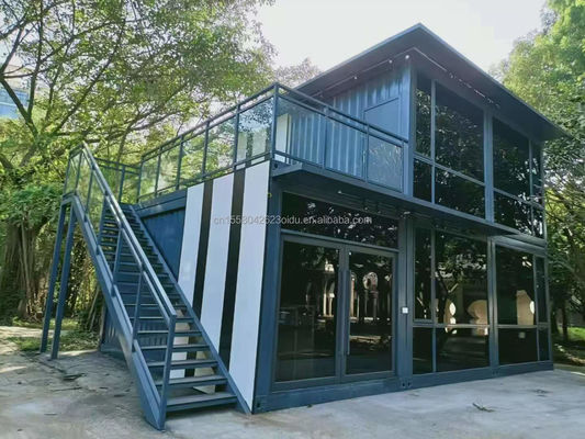 Tubos quadrados de aço galvanizado Container pré-fabricado personalizável para solução de combinação familiar ou de escritório