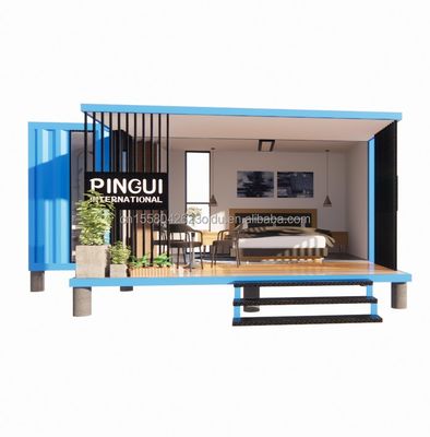 Sala de contêineres expandível de 20 pés com design moderno e janelas de liga de alumínio